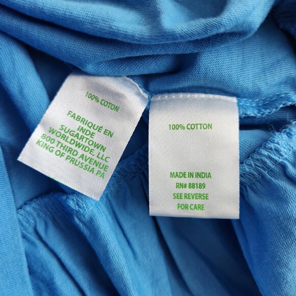 Lilly Pulitzer Miri Midi Dress Lunar Blue Women's L Tiered Adjustable Resort NWT - Picture 6 of 10